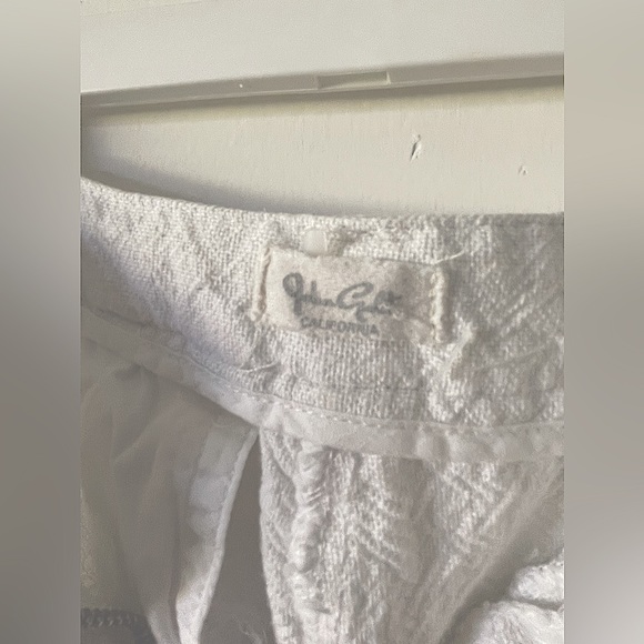 California White Linen Trousers - Picture 4 of 5